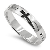 Knight Cross Silver Ring,"NO WEAPON FORMED AGAINST THEE SHALL PROSPER - ISA. 54:17"