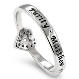 Regent Silver Ring, "PURITY - MATTHEW 5:8"-Wholesale