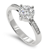 Salty Engagement Silver Ring, "LOVE NEVER FAILS- 1 COR. 13: 8"-Wholesale