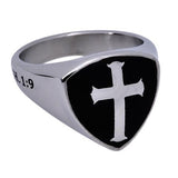 R2 Shield Cross Ring, "Courage"