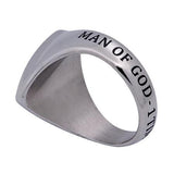 R2 Shield Cross Ring, "Man of God"