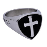 R2 Shield Cross Ring, "Man of God"