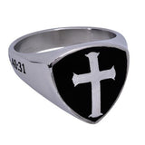 R2 Shield Cross Ring, "Eagles Wings"