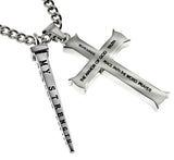 Silver Cross And Nail, "Armor Of God"