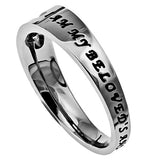 Solitaire Ring, "I Am My Beloved's"