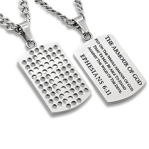 Spirit Sukid Cross Necklace, "ARMOUR OF GOD"