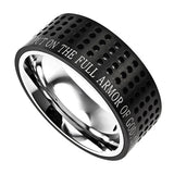 Black Sport Ring, "Armor Of God" Full
