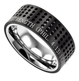 Black Sport Ring, "Christ My Strength"