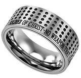 Silver Sport Ring, "Soldier Of Christ"