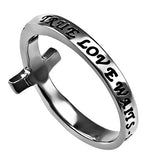 Sideway Cross Ring, "True Love Waits"