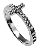 Sideway Cross Ring, "My Beloved"