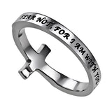 Sideway Cross Ring, "Fear Not"