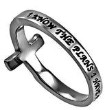 Sideway Cross Ring, "I Know"