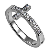 Sideway Cross Ring, "No Greater Love"