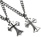 Trinity Cross Pendant, "Jesus Is Lord"