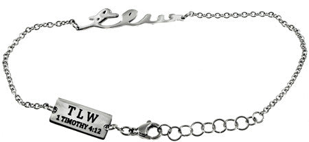 Handwriting Bracelet, “True Love Waits”