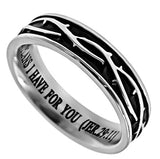 Girl's Crown of Thorns Ring, "I Know"