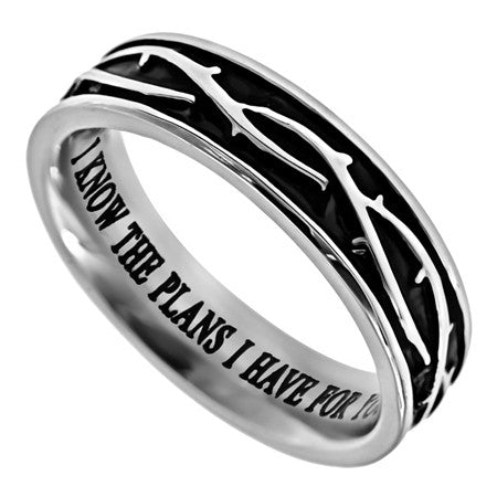 Girl's Crown of Thorns Ring, "I Know"