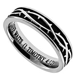 Girl's Crown of Thorns Ring, "True Love Waits"