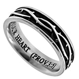 Girl's Crown of Thorns Ring, "Trust"