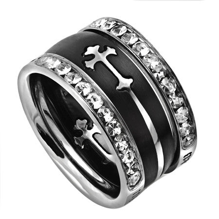 Mini Double Cross Band Black, Tiara
