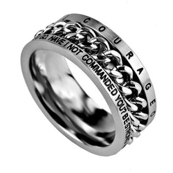 Men's Chain Ring, "Courageous"