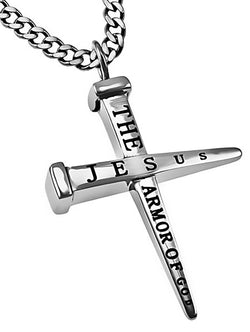 2 Nail Cross, "Armor Of God" | Christian Jewelry Supplier | Kingdom Jewelry | Free Shipping