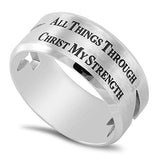 Guardian Ring ALL THINGS THROUGH CHRIST MY STRENGTH - PHIL. 4:13