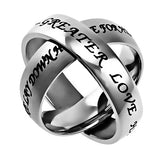 Axis Silver Ring, "No Greater Love"