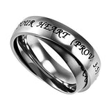 Axis Silver Ring, "Trust In The Lord"