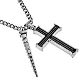 Black Cross and Nail, "Armor of God" | Stainless Steel  | Christian Jewelry