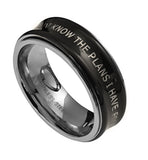 Spinner Black Ring, "I Know The Plans I Have For You"