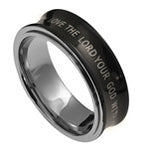 Spinner Black Ring, "Love the Lord God"
