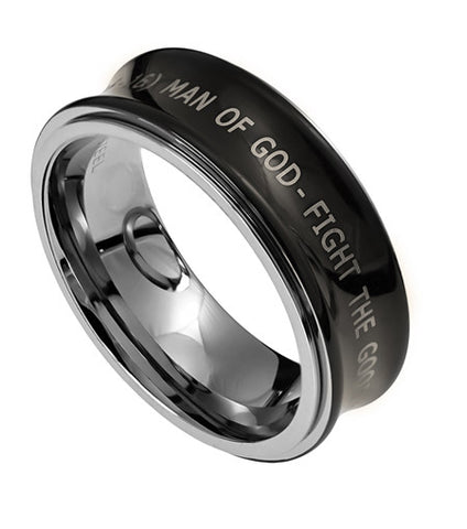 Spinner Black Ring, "Man Of God"