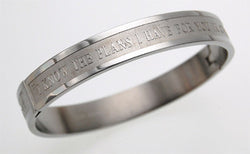Women's Bangle Bracelet, "I Know The Plans I Have For You"