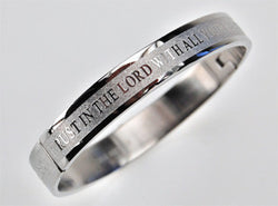 Women's Bangle Bracelet, "Trust In The Lord" Prov. 3:5