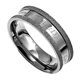 Silver Champagne Ring, "Chris My Strength"