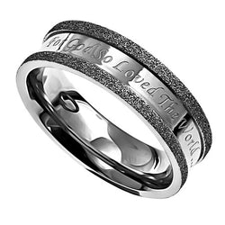 Silver Champagne Ring, "Forgiven"
