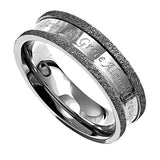Silver Champagne Ring, "Saved By Grace"