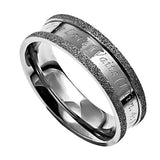 Silver Champagne Ring, "True Love Waits"