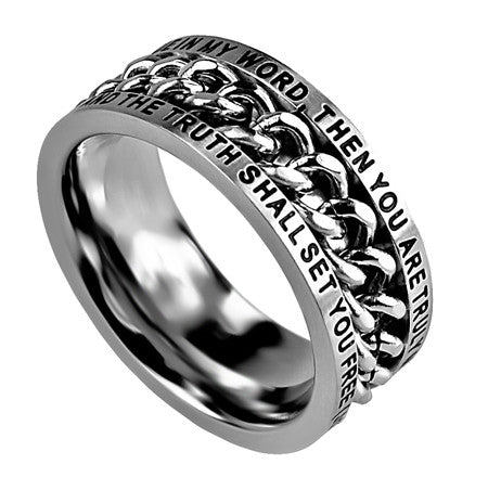 Men's Chain Ring, "Set Free"