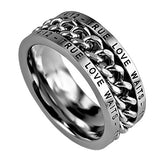 Men's Chain Ring, "True Love Waits"