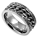 Men's Chain Ring, "No Weapon"
