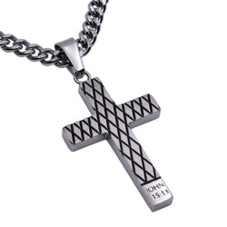 Silver Diamond Cross, "Forgiven"