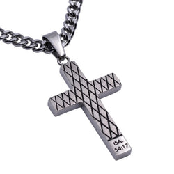 Silver Diamond Cross, "No Weapon"
