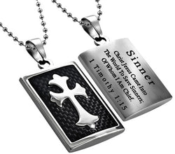 Deluxe Shield Cross, "Sinner" Black Graphite