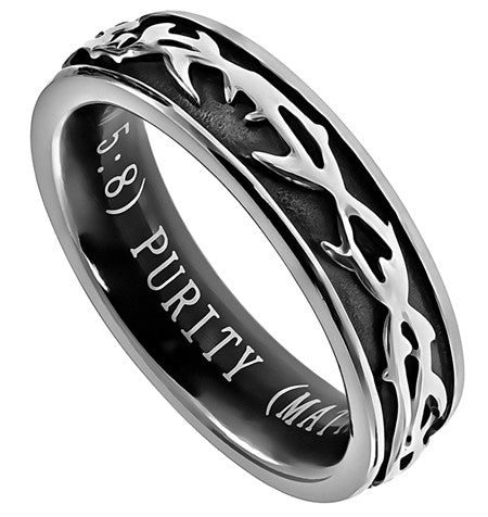 Girl's Crown of Thorns Ring, "Purity"
