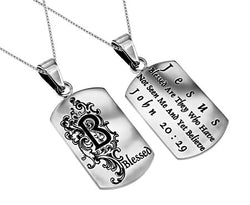 Women's Dog Tag, "Blessed"