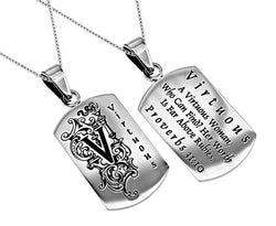 Women's Dog Tag, "Virtuous"