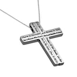 Iron Cross Pendant, "Woman Of God"